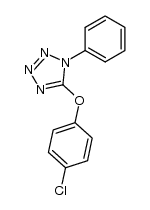 5-(4-chloro-phenoxy)-1-phenyl-1H-tetrazole结构式