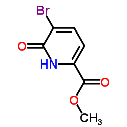5-溴-6-氧代-1,6-二氢吡啶-2-羧酸甲酯结构式
