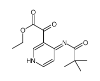 ethyl 2-[4-(2,2-dimethylpropanoylamino)pyridin-3-yl]-2-oxoacetate结构式