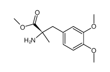 (S)-2-amino-3-(3,4-dimethoxyphenyl)-2-methylpropanoic acid methyl ester结构式