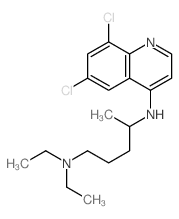 1,4-Pentanediamine,N4-(6,8-dichloro-4-quinolinyl)-N1,N1-diethyl-结构式