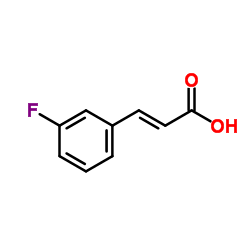 (2E)-3-(3-Fluorophenyl)acrylic acid Structure