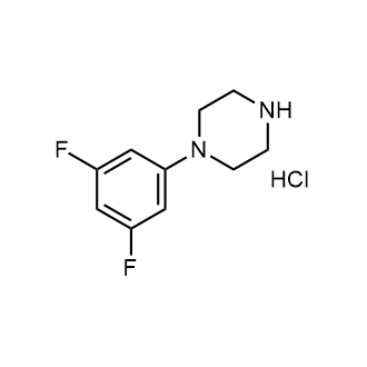1-(3,5-二氟苯基)哌嗪盐酸盐结构式