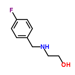 2-((4-Fluorobenzyl)amino)ethanol Structure