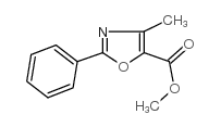 methyl 4-methyl-2-phenyl-1,3-oxazole-5-carboxylate Structure