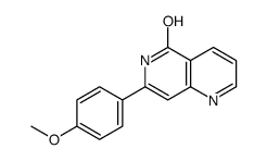 7-(4-methoxyphenyl)-6H-1,6-naphthyridin-5-one结构式