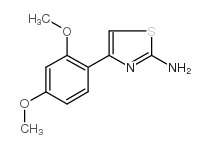 4-(2,4-二甲氧基苯基)-噻唑-2-胺结构式