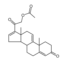 21-Hydroxypregna-4,9(11),16-triene-3,20-dione 21-acetate结构式