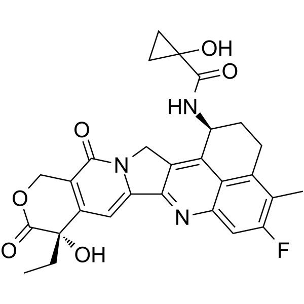 Exatecan-amide-cyclopropanol Structure