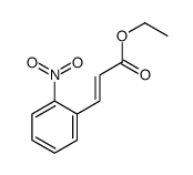 (E)-3-(2-硝基苯基)丙烯酸乙酯结构式