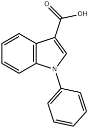 1-苯基-1H-吲哚-3-羧酸结构式