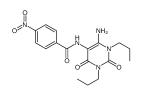 Benzamide,N-(6-amino-1,2,3,4-tetrahydro-2,4-dioxo-1,3-dipropyl-5-pyrimidinyl)-4-nitro-结构式