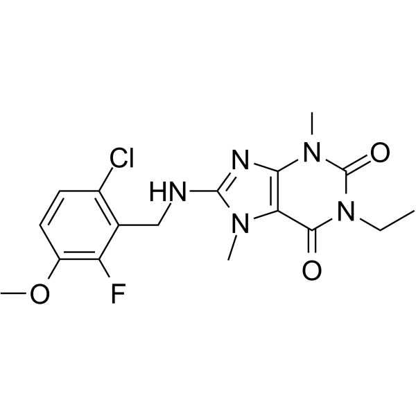 Adenosine receptor inhibitor 1结构式