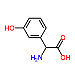 (R)-2-氨基-2-(3-羟基苯基)乙酸结构式