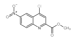 4-氯-6-硝基-2-喹啉羧酸甲酯结构式