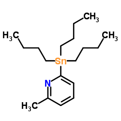 2-甲基-6-(三丁基锡烷基)吡啶结构式