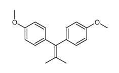 1-methoxy-4-[1-(4-methoxyphenyl)-2-methylprop-1-enyl]benzene结构式