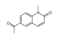 Carbostyril, 6-acetyl-1-methyl- (8CI) Structure