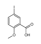 5-碘-2-甲氧基苯甲酸结构式