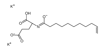 dipotassium,(2S)-2-(undec-10-enoylamino)pentanedioate Structure