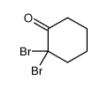 2,2-dibromocyclohexan-1-one结构式