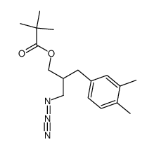 3-azido-2-(3,4-dimethylbenzyl)propyl pivalate结构式