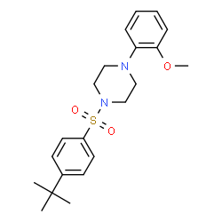 1-((4-(TERT-BUTYL)PHENYL)SULFONYL)-4-(2-METHOXYPHENYL)PIPERAZINE Structure