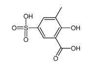 2-hydroxy-3-methyl-5-sulfobenzoic acid结构式
