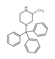 (R)-3-甲基-1-三苯甲基哌嗪结构式