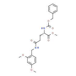 N5-[(2,4-Dimethoxyphenyl)methyl]-N2-[(benzyloxy)carbonyl]-L-glutamine methyl ester Structure