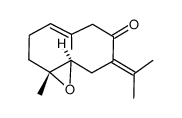 (1R,6E,10R)-6,10-Dimethyl-3-(1-methylethylidene)-11-oxabicyclo[8.1.0]undec-6-en-4-one Structure