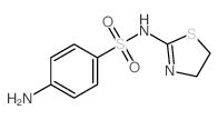 4-氨基-N-(4,5-二氢噻唑-2-基)苯磺酰胺结构式