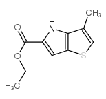 3-甲基-4H-噻吩并[3,2-B]吡咯-5-羧酸乙酯结构式