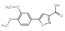 5-(3,4-二甲氧基-苯基)-异噁唑-3-羧酸结构式