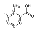 邻氨基苯甲酸-[13C6]结构式