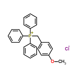 (4-甲氧基苄基)三苯基氯化膦结构式