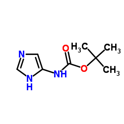 2-Methyl-2-propanyl 1H-imidazol-5-ylcarbamate结构式