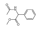 2-乙酰氨基-2-苯基乙酸甲酯结构式