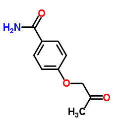 4-(2-氧代丙氧基)苯甲酰胺结构式