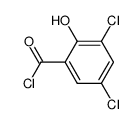 3,5-dichloro-2-hydroxybenzoyl chloride Structure