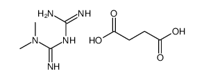 butanedioic acid,3-(diaminomethylidene)-1,1-dimethylguanidine Structure