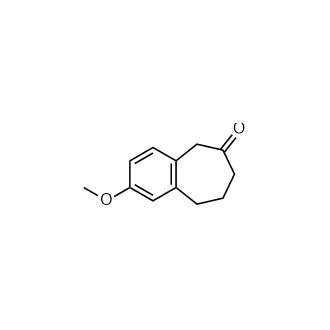 2-甲氧基-5,7,8,9-四氢-6H-苯并[7]环烯-6-酮结构式