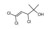 1,1,3-trichloro-4-methylpent-1-en-4-ol结构式
