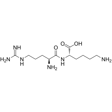 H-Arg-Lys-OH acetate salt structure