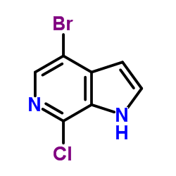 4-Bromo-7-chloro-1H-pyrrolo[2,3-c]pyridine Structure