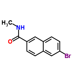 6-溴-N-甲基-2-萘甲酰胺结构式