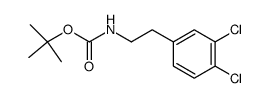 [2-(3,4-dichlorophenyl)ethyl]carbamic acid tert-butyl ester Structure