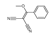 1,1-Dicyano-2-methoxy-2-(phenyl)ethylene结构式