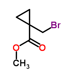 1-(溴甲基)环丙烷羧酸甲酯结构式