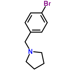 1-(4-溴苯甲基)吡咯烷结构式